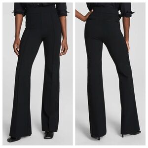 SPANX Supersmooth PerfectFit Ponte Flare Pant in Classic Black - Size L